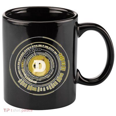 Dogecoin Cryptocurrency Crypto Gold Logo 11oz C Handle Ceramic Mug