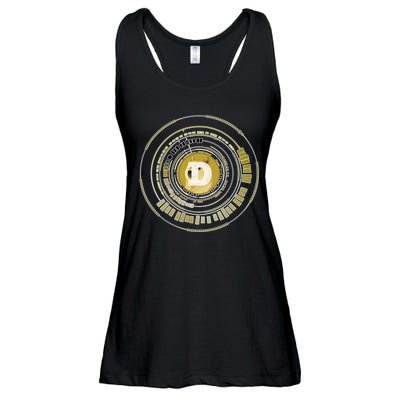 Dogecoin Cryptocurrency Crypto Gold Logo Ladies Essential Flowy Tank