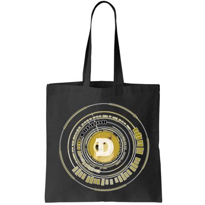 Dogecoin Cryptocurrency Crypto Gold Logo Bag