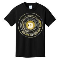 Dogecoin Cryptocurrency Crypto Gold Logo Kids T-Shirt