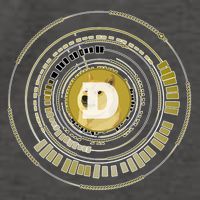 Dogecoin Cryptocurrency Crypto Gold Logo Vector Backpack