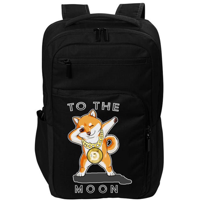 Dogecoin Dab To The Moon Impact Tech Backpack
