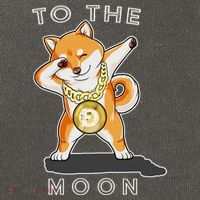 Dogecoin Dab To The Moon Cotton Canvas Backpack