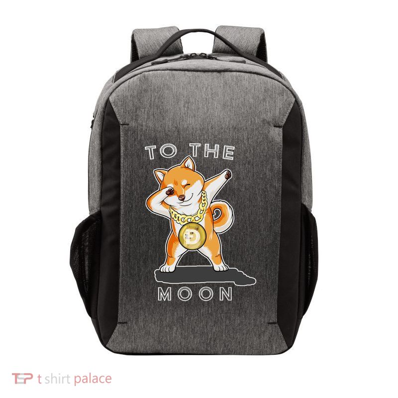 Dogecoin Dab To The Moon Vector Backpack