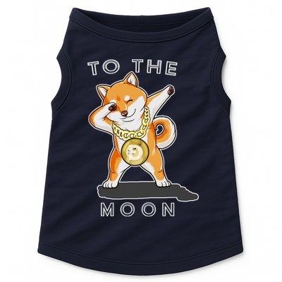 Dogecoin Dab To The Moon Doggie Tank