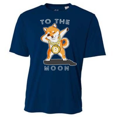 Dogecoin Dab To The Moon Cooling Performance Crew T-Shirt