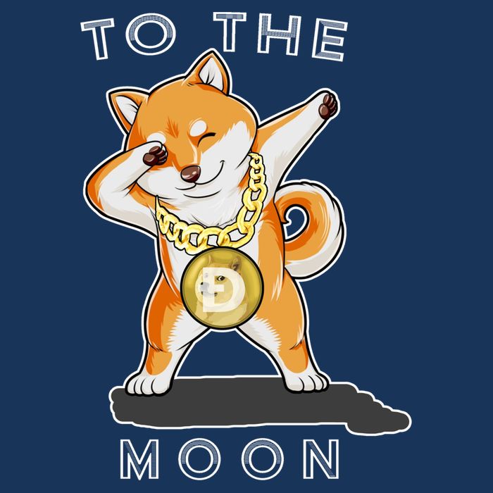 Dogecoin Dab To The Moon Sustainable Bucket Hat