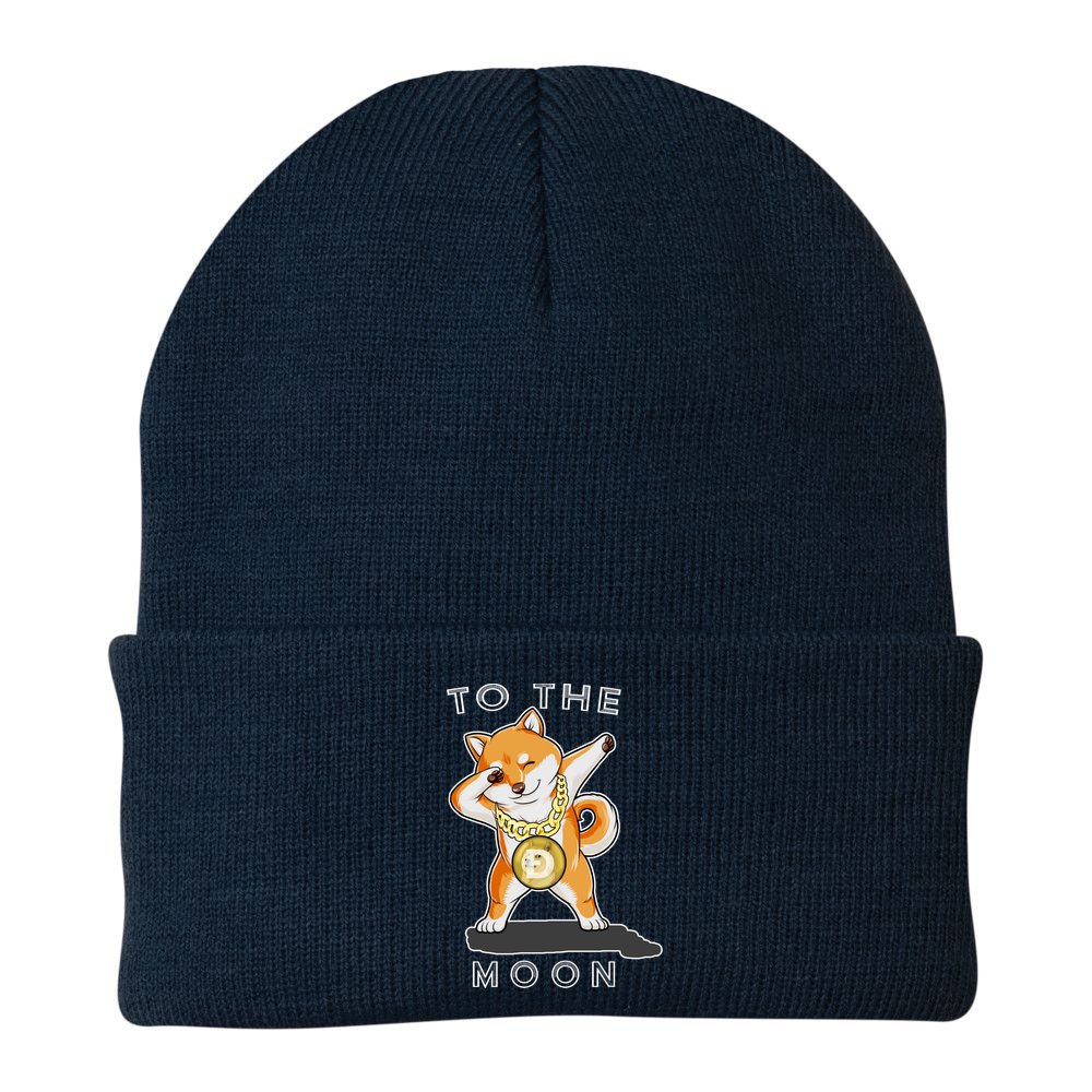 Dogecoin Dab To The Moon Beanie