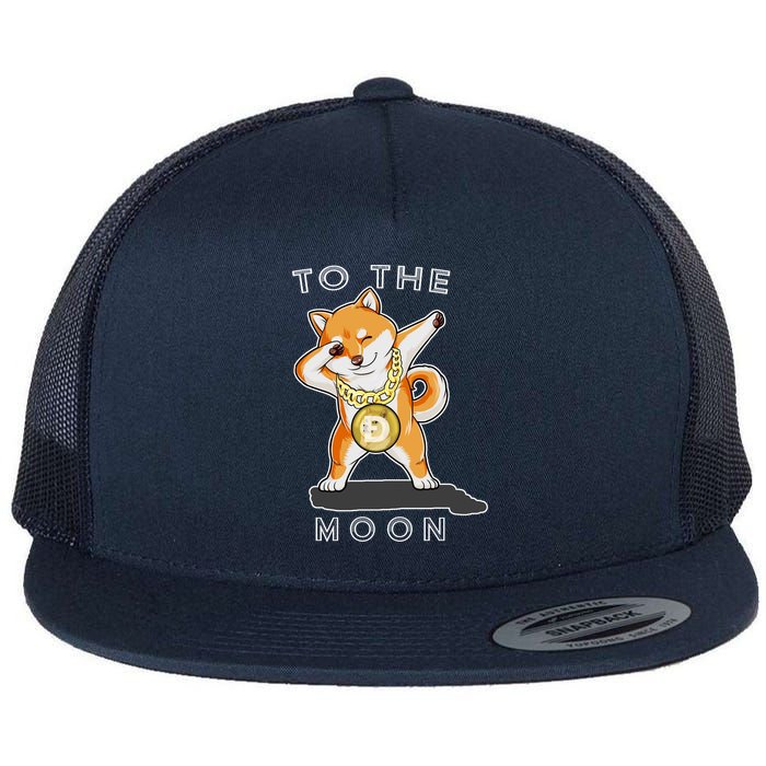 Dogecoin Dab To The Moon Flatbill Hat