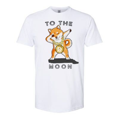 Dogecoin Dab To The Moon Softstyle® CVC T-Shirt