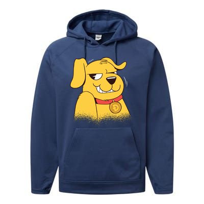 DogeCoin Dog Performance Fleece Hoodie