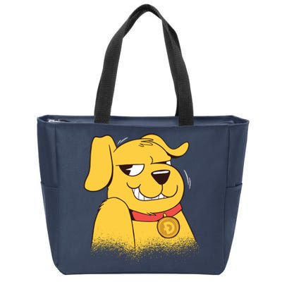 DogeCoin Dog Zip Tote Bag