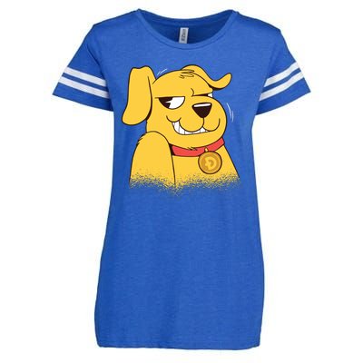 DogeCoin Dog Enza Ladies Jersey Football T-Shirt