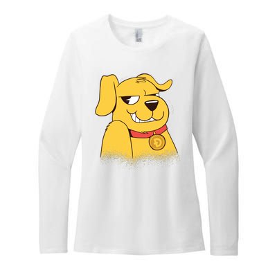 DogeCoin Dog Womens CVC Long Sleeve Shirt