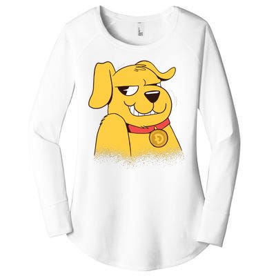 DogeCoin Dog Women's Perfect Tri Tunic Long Sleeve Shirt