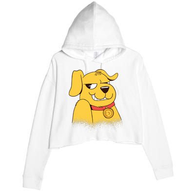 DogeCoin Dog Crop Fleece Hoodie