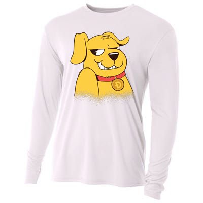 DogeCoin Dog Cooling Performance Long Sleeve Crew