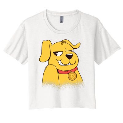 DogeCoin Dog Women's Crop Top Tee