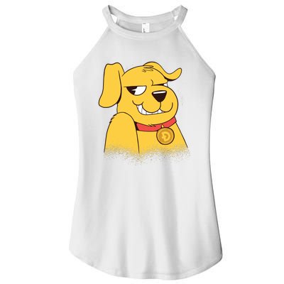 DogeCoin Dog Women’s Perfect Tri Rocker Tank