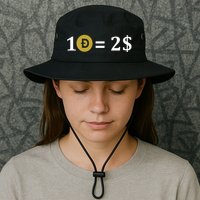 Dogecoin Equal 2 Dollars Doge Crypto Currency  Bucket Hat