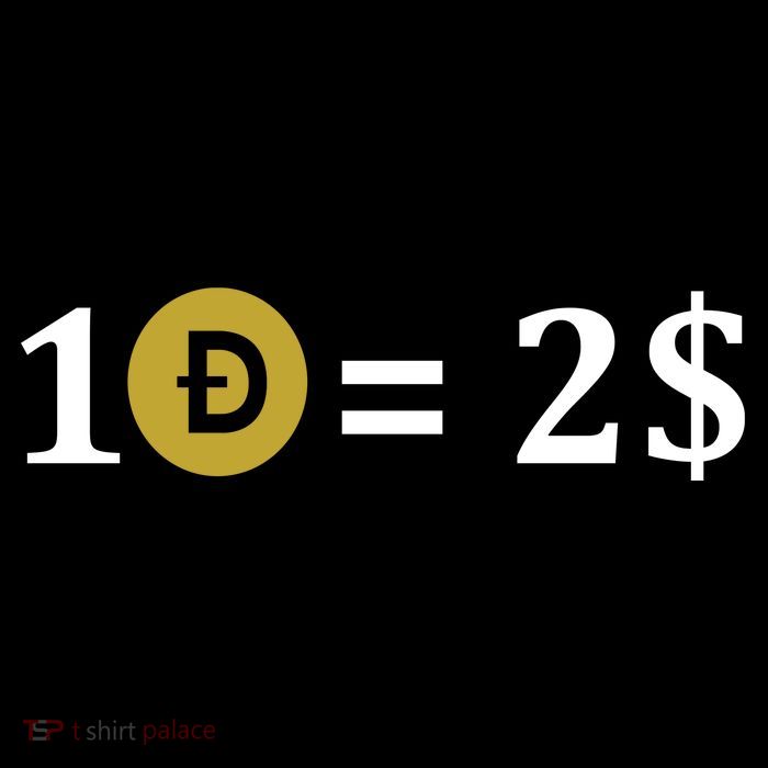 Dogecoin Equal 2 Dollars Doge Crypto Currency  16 in Basic Backpack