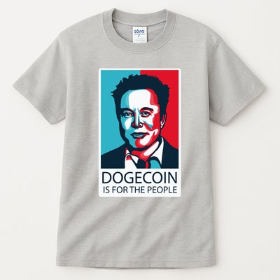 Dogecoin Is For The People Elon Musk Tall T-Shirt