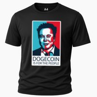 Dogecoin Is For The People Elon Musk Cooling Performance Crew T-Shirt