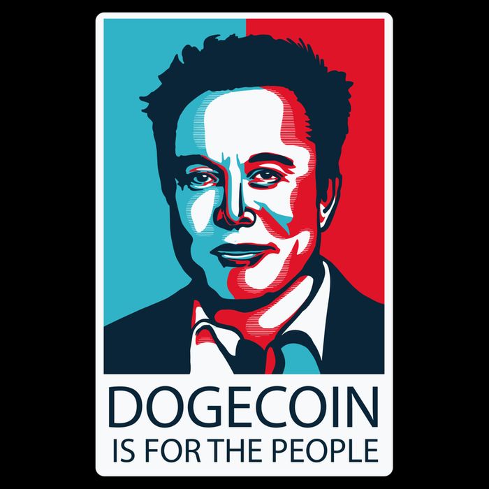Dogecoin Is For The People Elon Musk Drawstring Bag