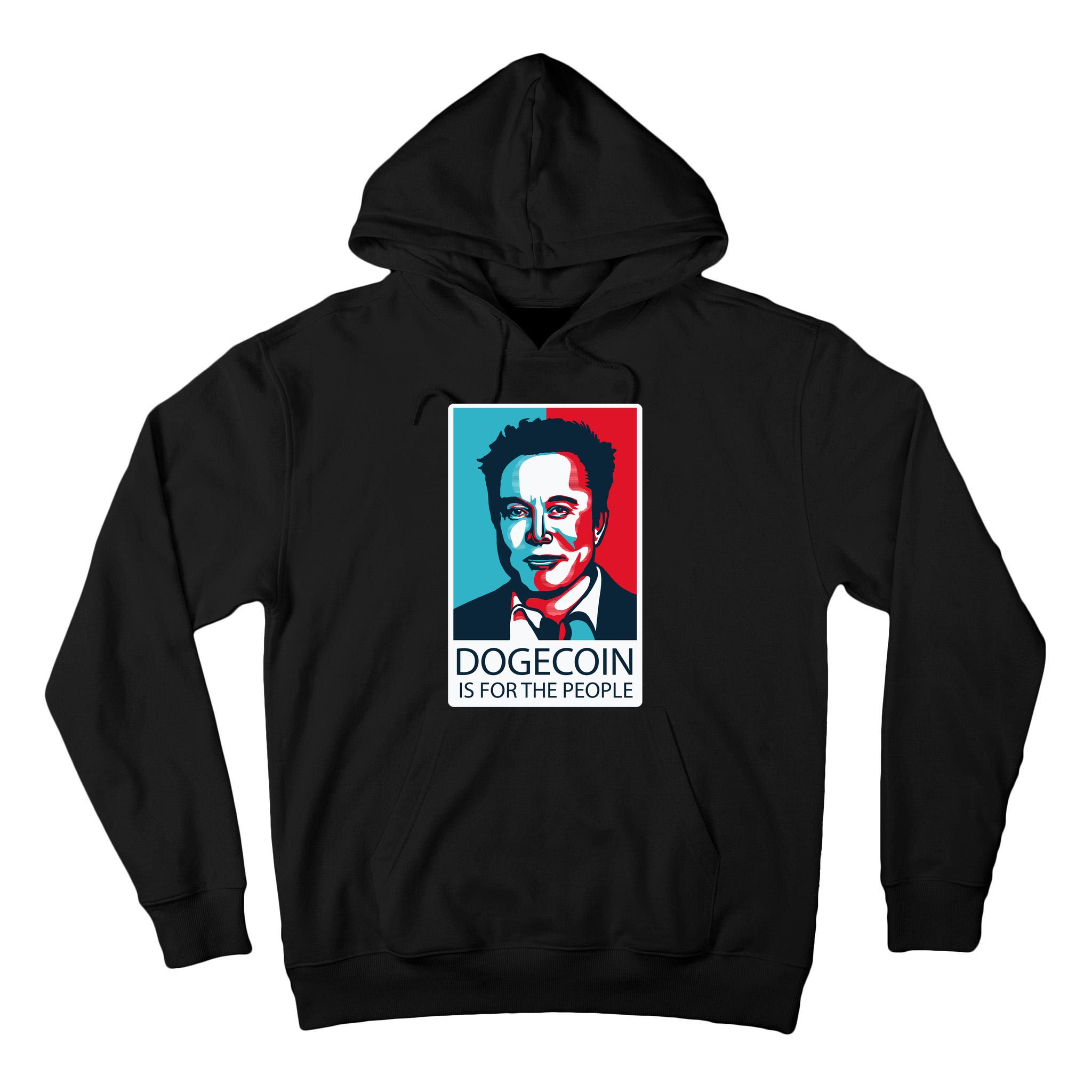 Dogecoin Is For The People Elon Musk Tall Hoodie