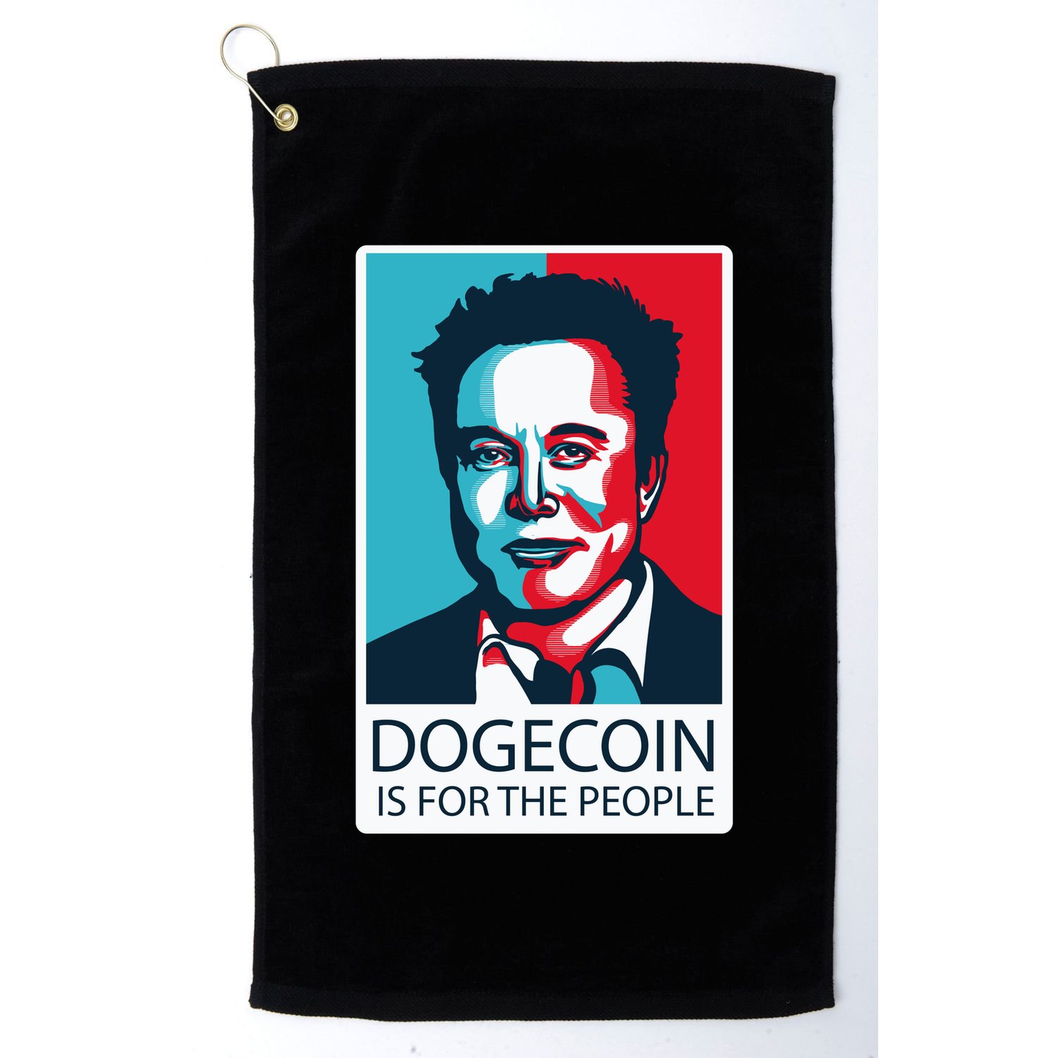 Dogecoin Is For The People Elon Musk Golf Towel