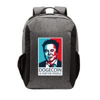Dogecoin Is For The People Elon Musk Vector Backpack