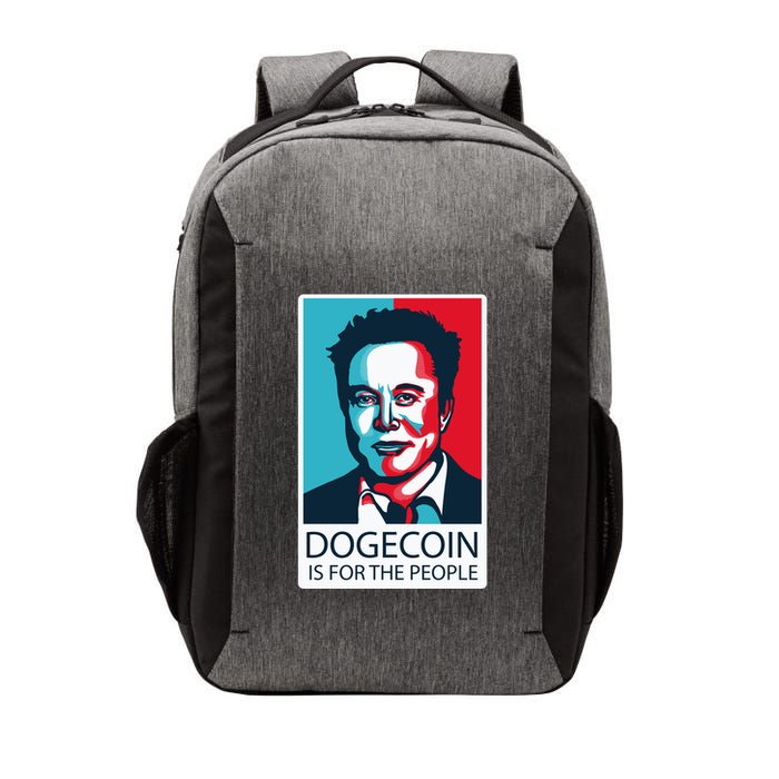 Dogecoin Is For The People Elon Musk Vector Backpack