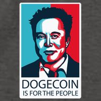 Dogecoin Is For The People Elon Musk Vector Backpack