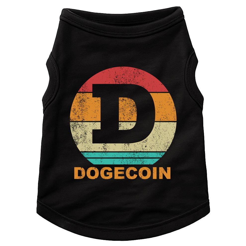 Dogecoin Meme Retro Vintage Style Doggie Tank