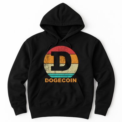 Dogecoin Meme Retro Vintage Style Hoodie