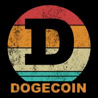 Dogecoin Meme Retro Vintage Style Flatbill Hat