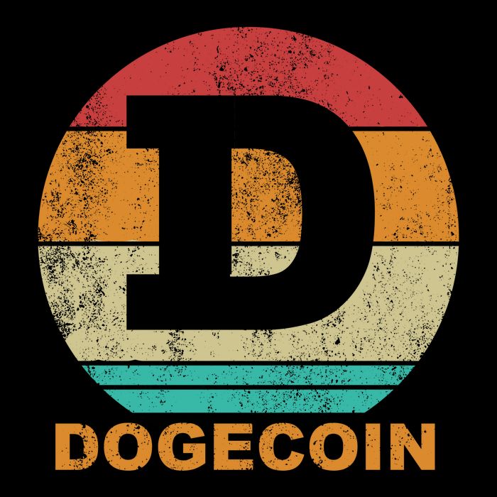 Dogecoin Meme Retro Vintage Style Flatbill Hat