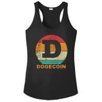 Dogecoin Meme Retro Vintage Style Ladies PosiCharge Competitor Racerback Tank