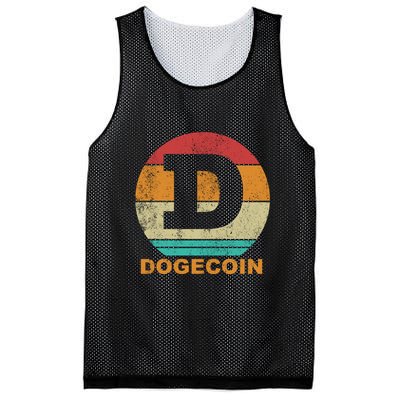 Dogecoin Meme Retro Vintage Style Mesh Reversible Basketball Jersey Tank
