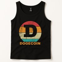 Dogecoin Meme Retro Vintage Style Tank Top