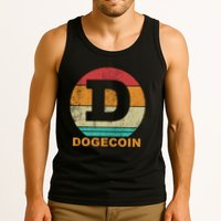 Dogecoin Meme Retro Vintage Style Tank Top