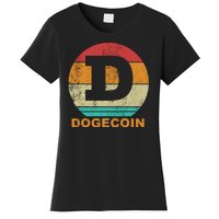 Dogecoin Meme Retro Vintage Style Women's T-Shirt