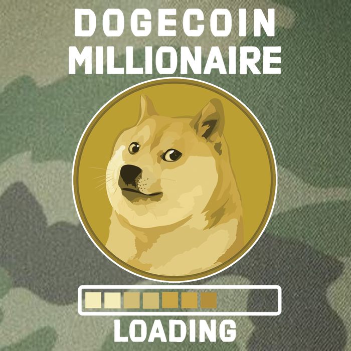 Dogecoin Millionaire Loading Funny Doge Crypto Legacy Tie Dye Trucker Hat