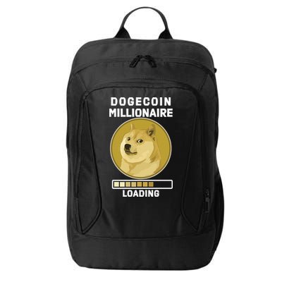 Dogecoin Millionaire Loading Funny Doge Crypto City Backpack