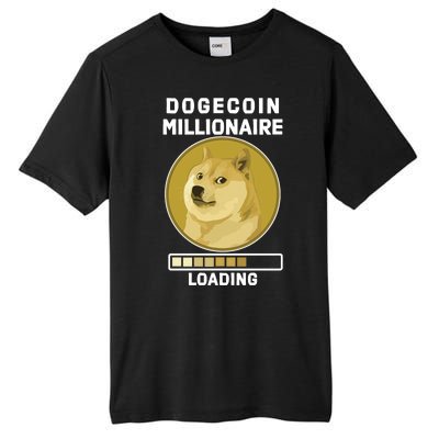 Dogecoin Millionaire Loading Funny Doge Crypto Tall Fusion ChromaSoft Performance T-Shirt