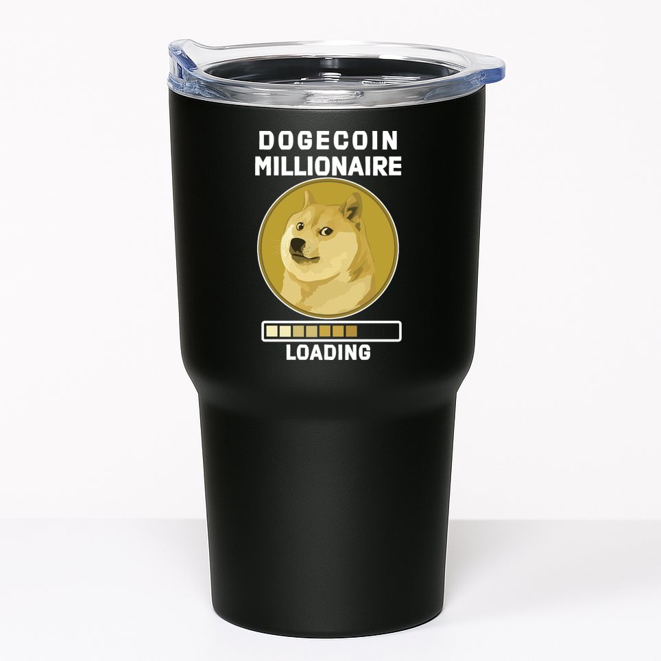 Dogecoin Millionaire Loading Funny Doge Crypto Tumbler