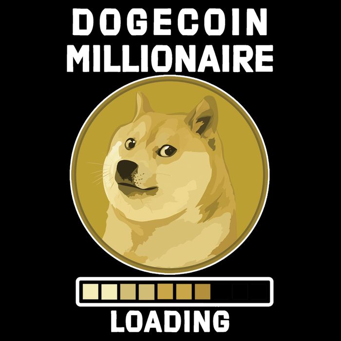 Dogecoin Millionaire Loading Funny Doge Crypto Wool Snapback Cap