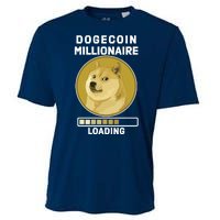 Dogecoin Millionaire Loading Funny Doge Crypto Cooling Performance Crew T-Shirt