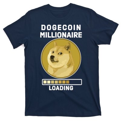 Dogecoin Millionaire Loading Funny Doge Crypto T-Shirt