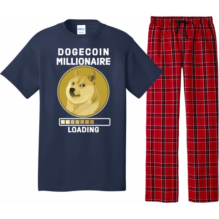 Dogecoin Millionaire Loading Funny Doge Crypto Pajama Set